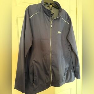 ARRI Navy Men’s Reflective Windbreaker Jacket Arriflex Camera Lighting 2X Logo